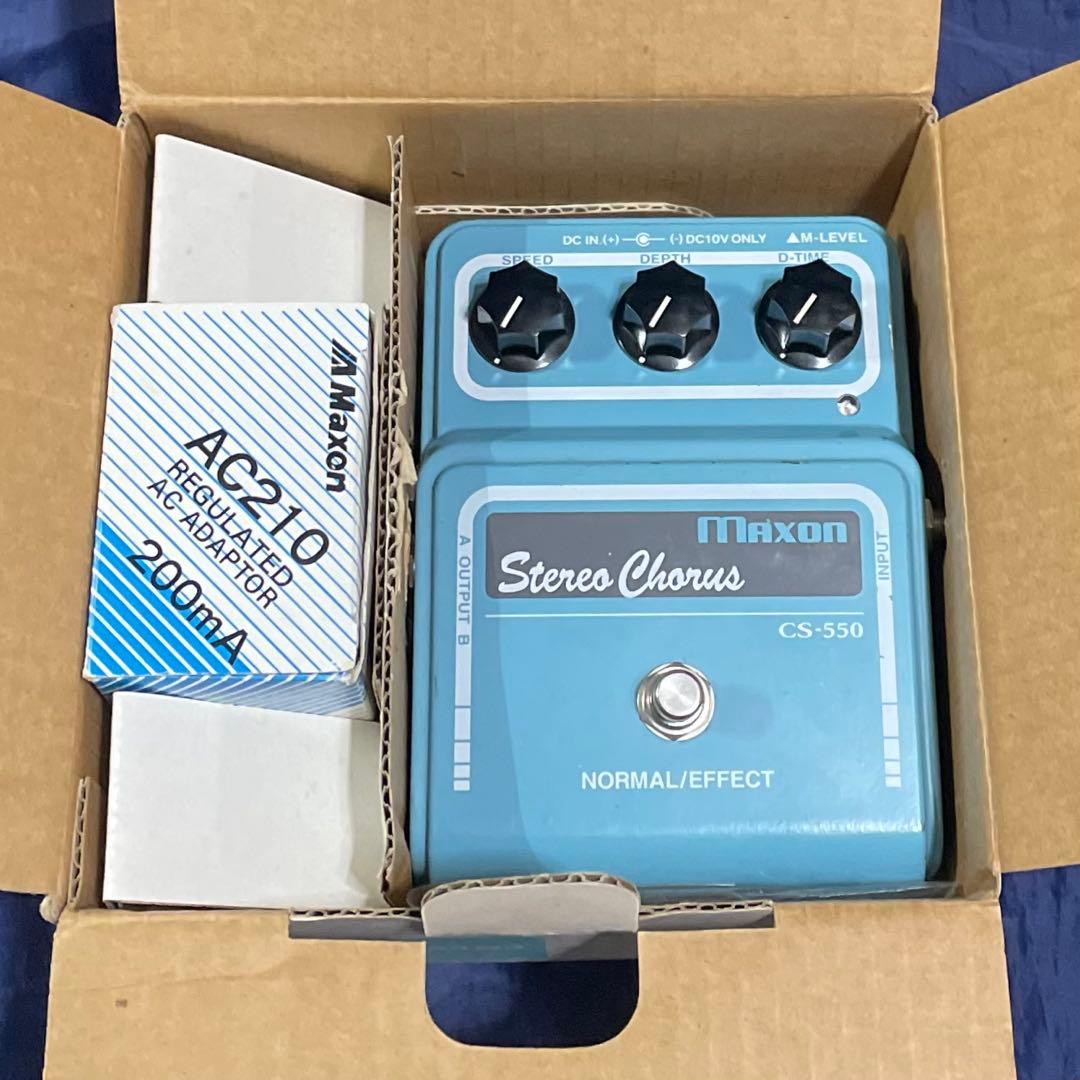 【初期型】マクソン CS-550 コーラス 元箱・取説・専用ACアダプター付