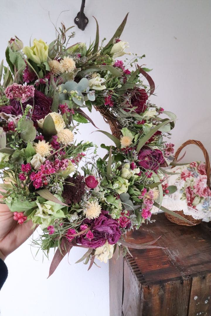 HappyMother’day 感謝を花に添え❁⃘*.゜ドライフラワーリース