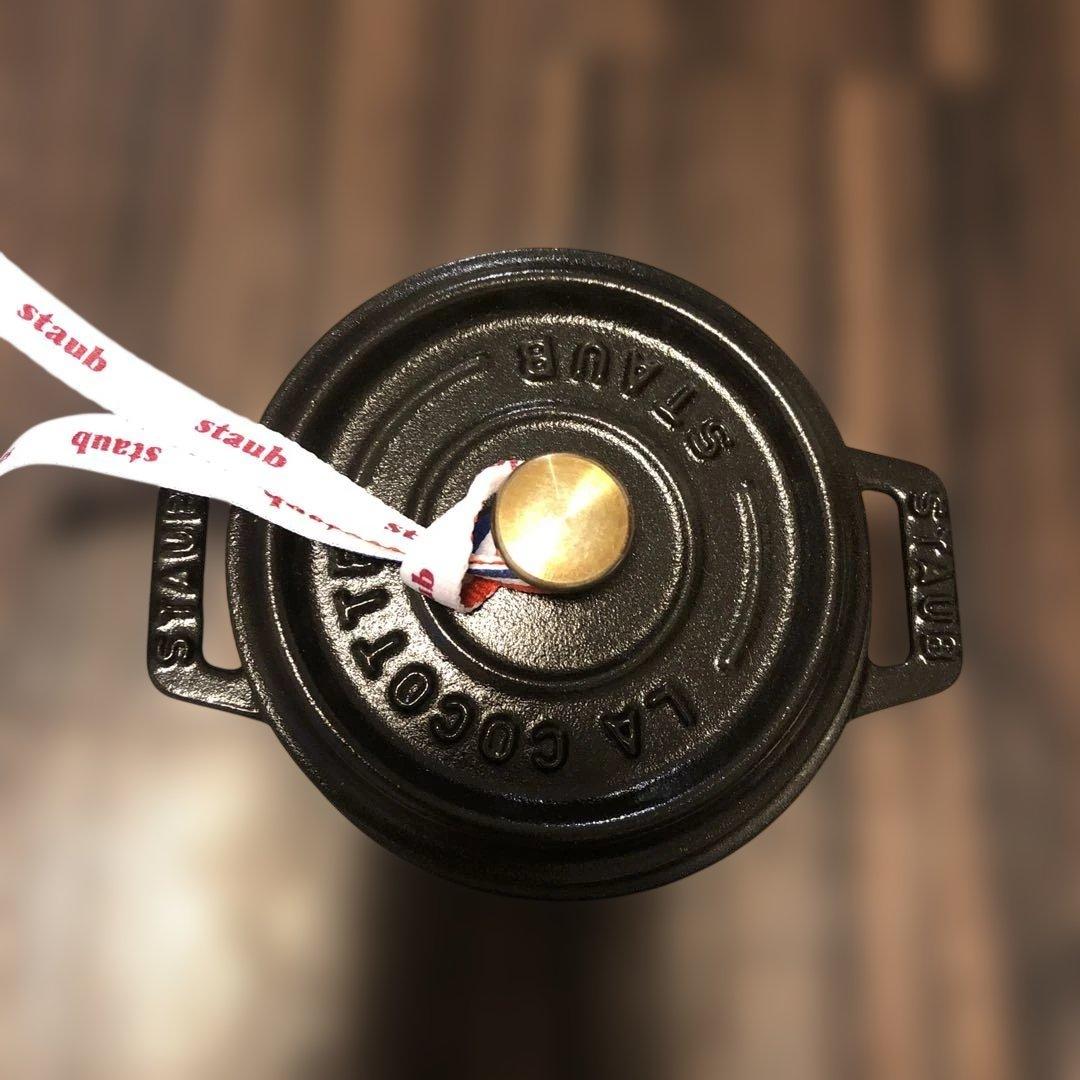 ストウブ　ピコ　ココット　ラウンド　黒　10㎝