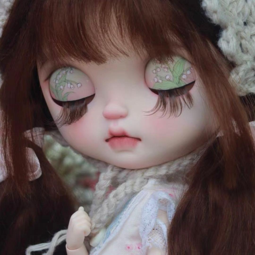 カスタムブライス 人形 幼い 大人しい ナチュラルメイク 海外作家様