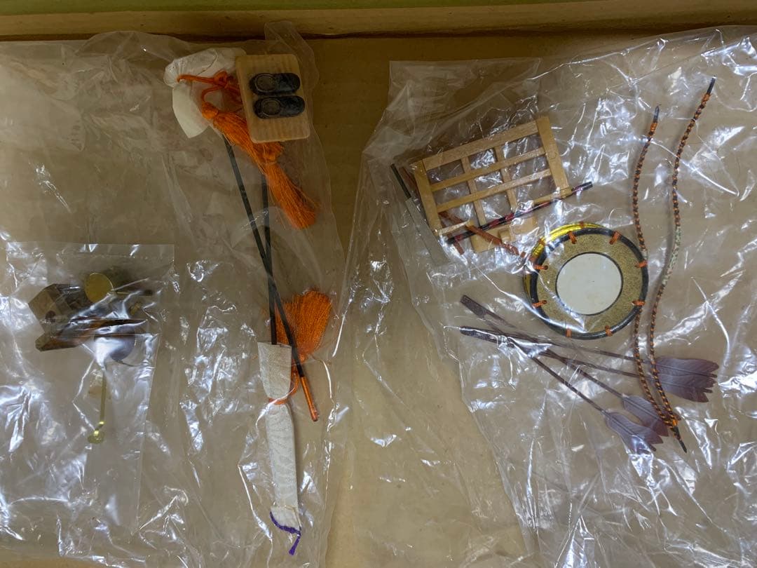 【3/6迄最終価格】木目込み人形　15体　金屏風　桜橘　親王台座　木目込み雛人形