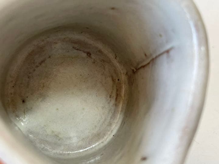 作家物　三輪和彦　萩焼　三つ足盃　筒盃　筒杯　ぐい呑　三輪休雪