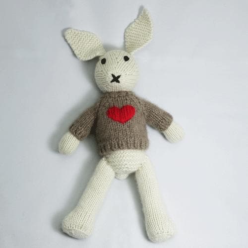 カシミヤのあみぐるみ\"バニー\"