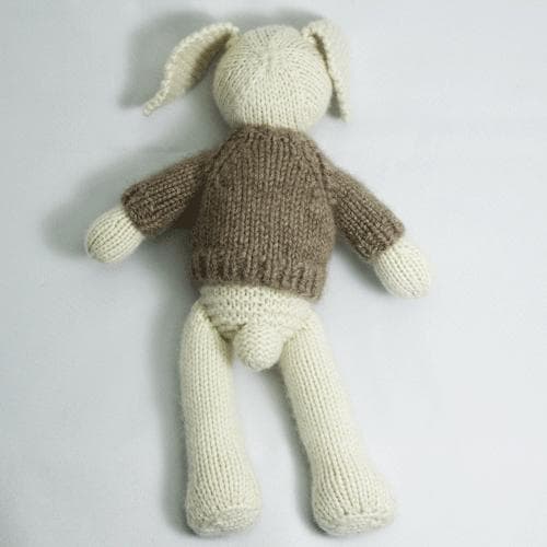 カシミヤのあみぐるみ\"バニー\"