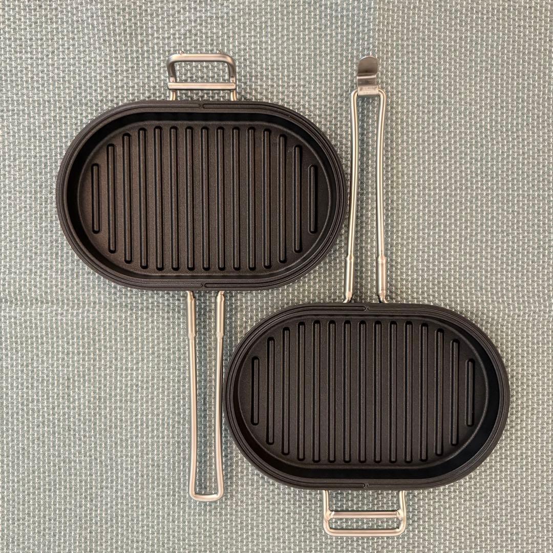 美品【家事問屋】パニーニパン　ホットサンドメーカー　燕三条　レシピブック付き