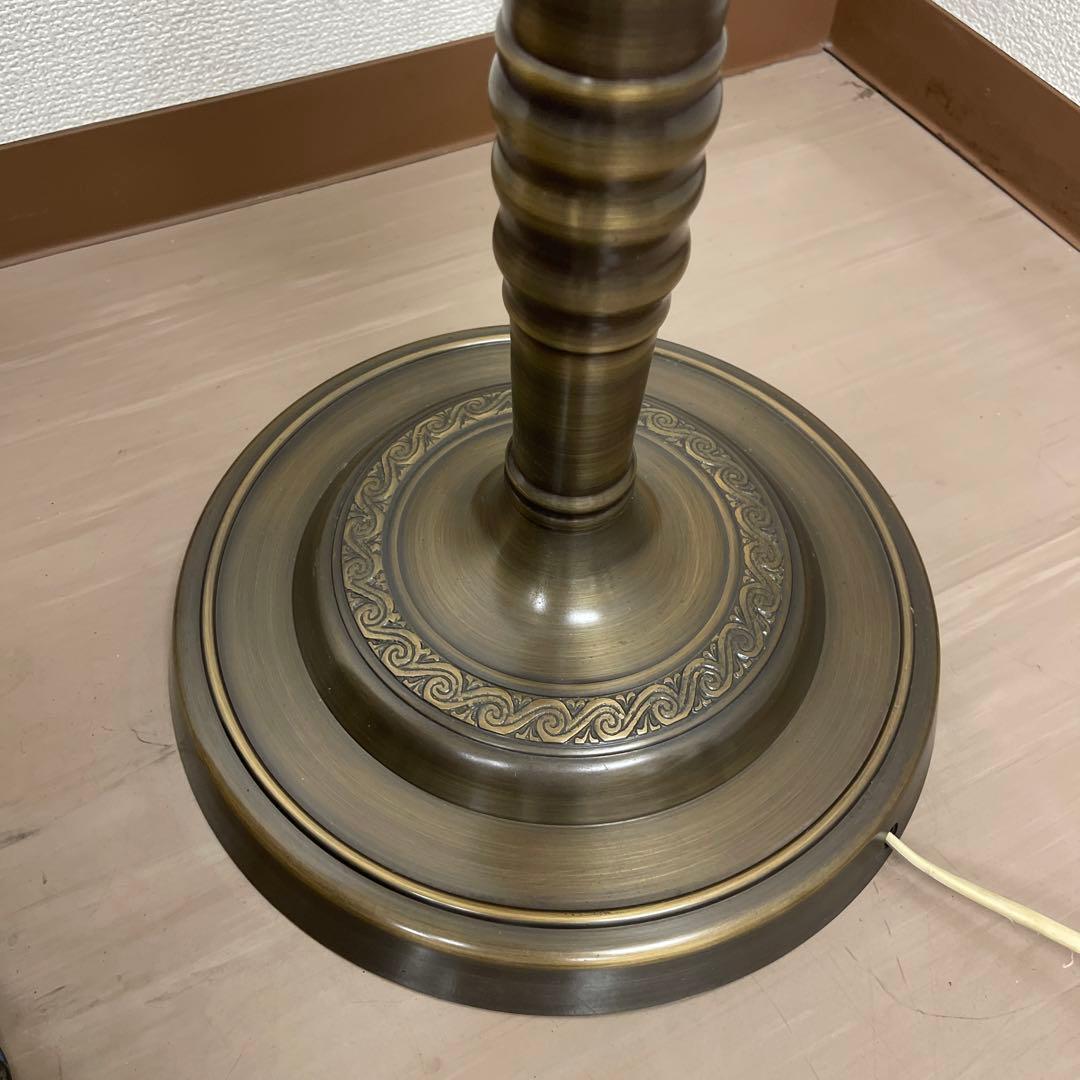 極美品　特大フロア ステンドグラスランプ　ハンドメイド