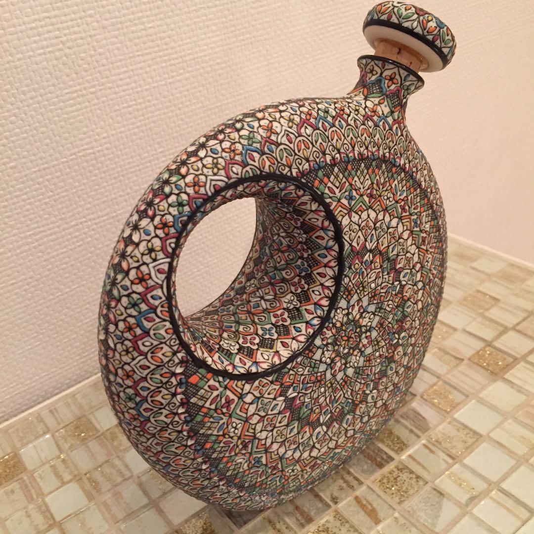 メキシコ セルビン焼き 花瓶、お酒入れ