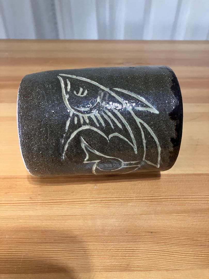 琉球　沖縄　壺屋焼　【故】金城次郎　湯呑　茶器　やちむん　ヤチムン　希少