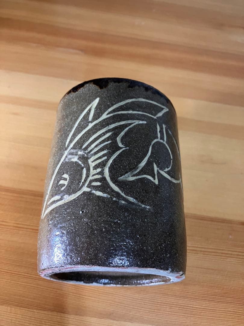 琉球　沖縄　壺屋焼　【故】金城次郎　湯呑　茶器　やちむん　ヤチムン　希少