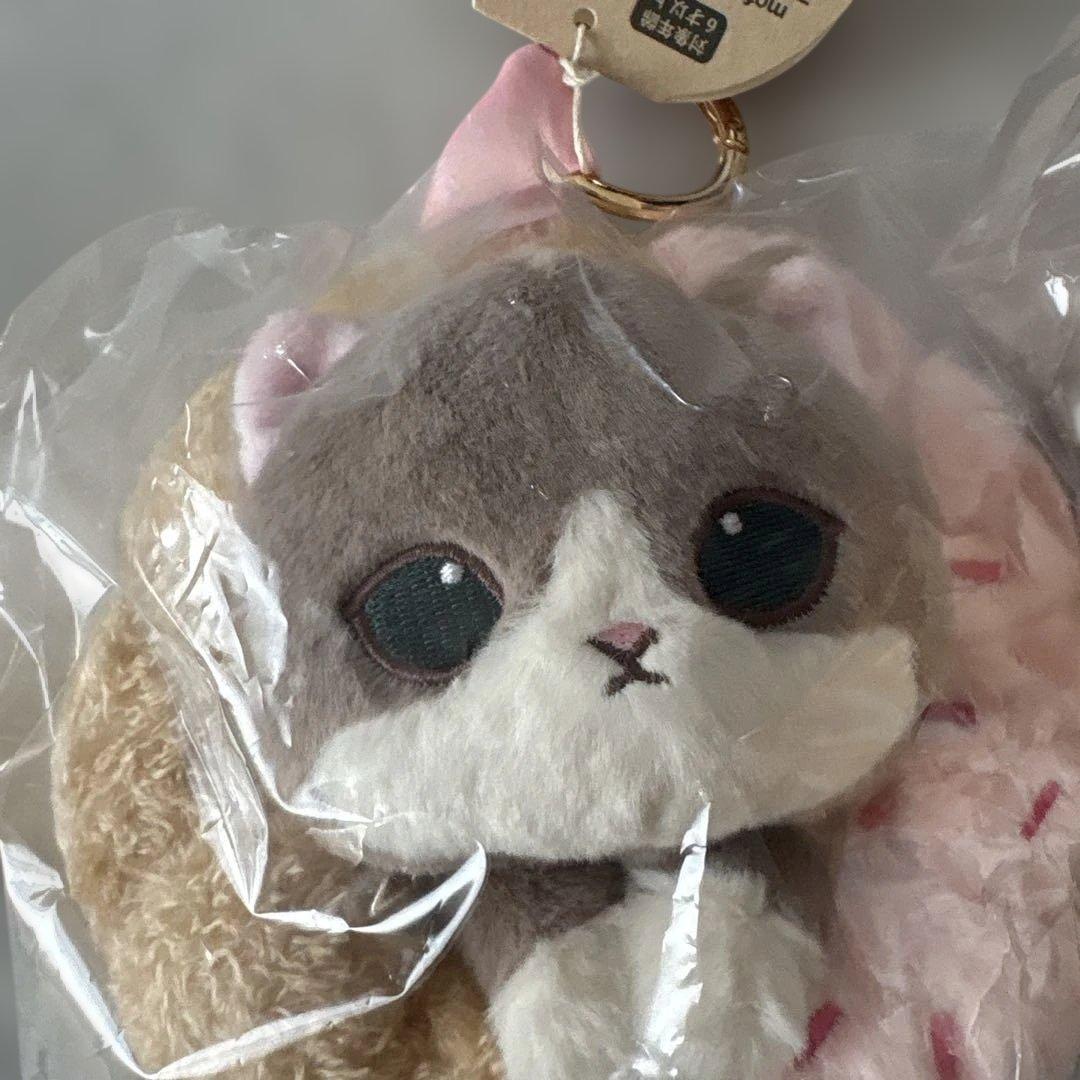 mofusand モフサンド ぬいぐるみ　マスコットキーリング　ドーナツにゃん