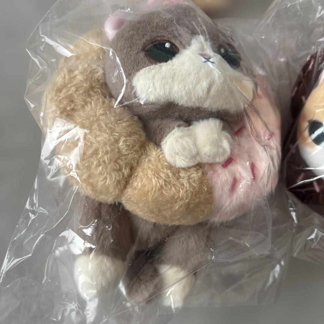 mofusand モフサンド ぬいぐるみ　マスコットキーリング　ドーナツにゃん