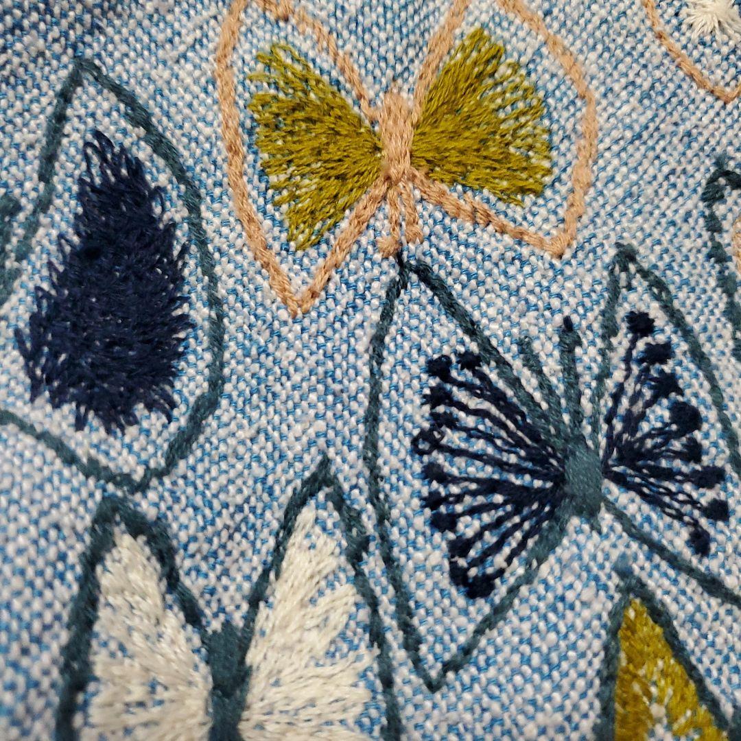 ④ハンドメイドバッグ　ミナペルホネン　卒業　スカイフラワー【使用　一回】