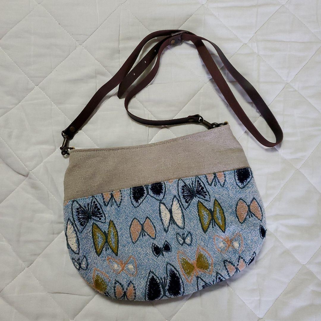 ④ハンドメイドバッグ　ミナペルホネン　卒業　スカイフラワー【使用　一回】