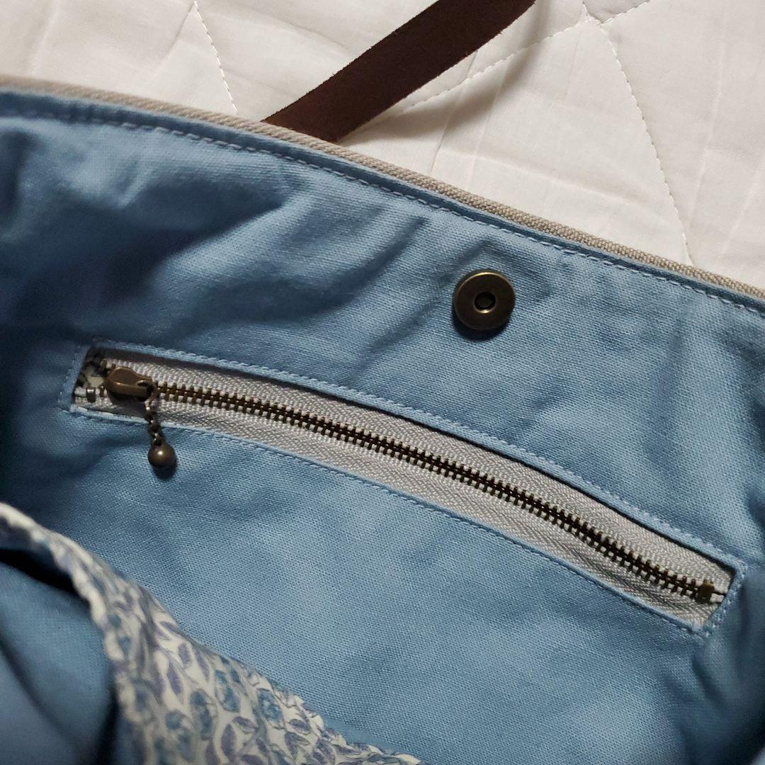 ④ハンドメイドバッグ　ミナペルホネン　卒業　スカイフラワー【使用　一回】