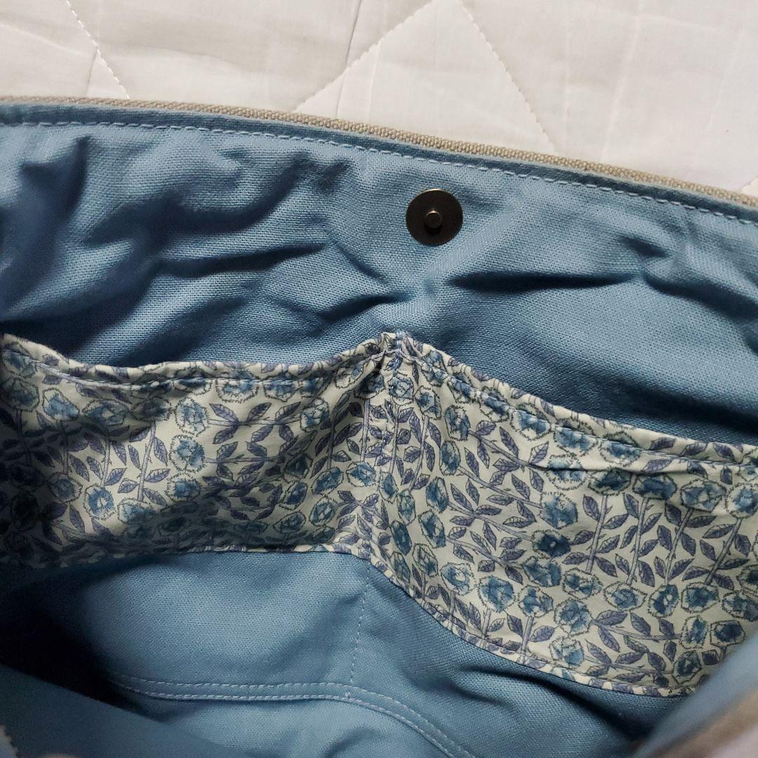 ④ハンドメイドバッグ　ミナペルホネン　卒業　スカイフラワー【使用　一回】