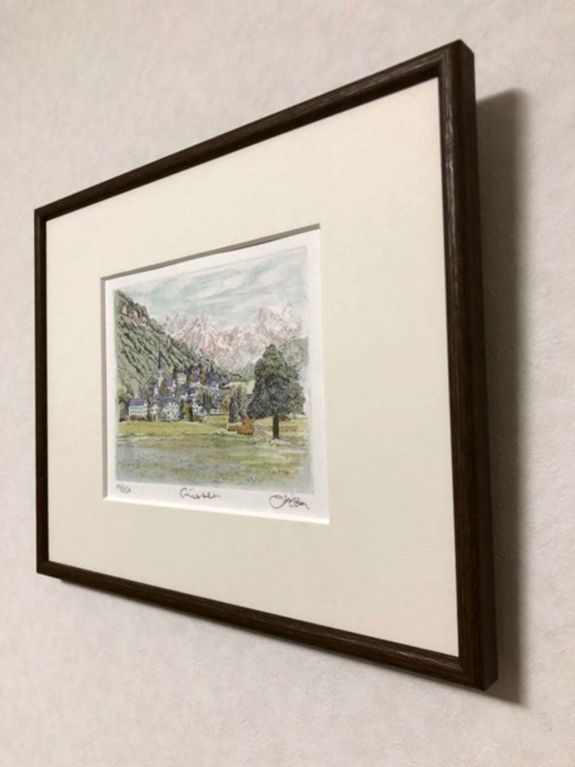 絵画 オダヨシオ作 フェッセン リトグラフ 19/250