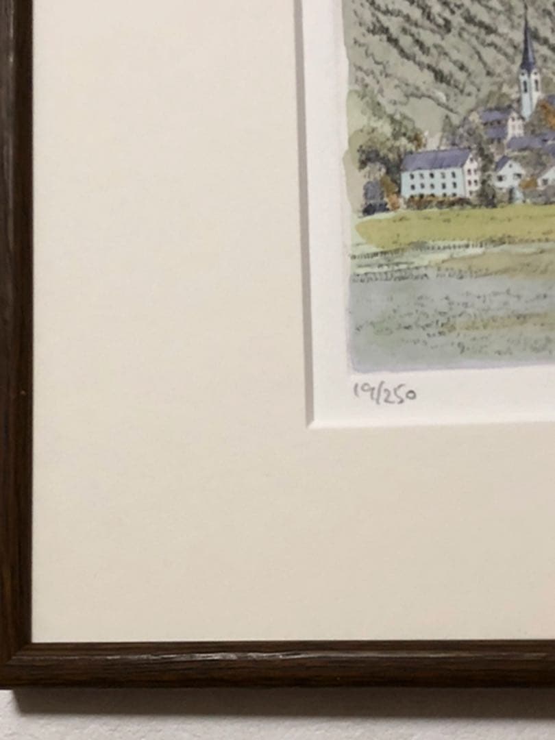 絵画 オダヨシオ作 フェッセン リトグラフ 19/250