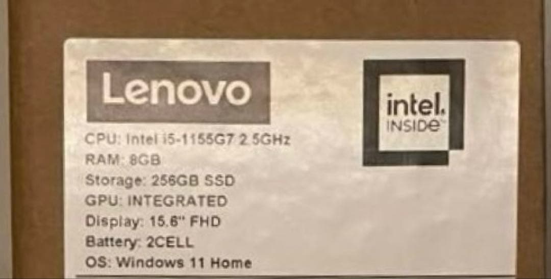 Lenovo IdeaPad3 15ITL6 ノート パソコン i5 256G