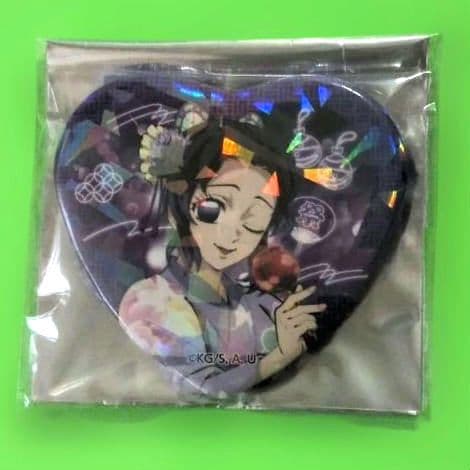 鬼滅の刃　胡蝶しのぶ　缶バッジ　2個　①