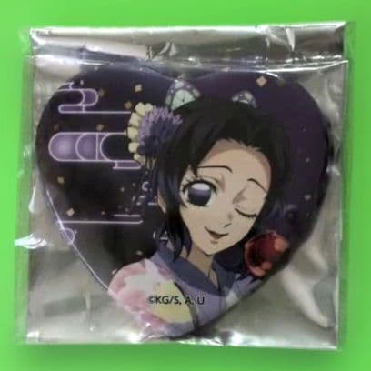 鬼滅の刃　胡蝶しのぶ　缶バッジ　2個　①