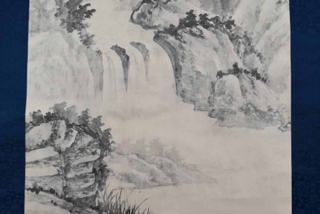 【真作】三承/山水図/掛軸/名家伝来/AA-702