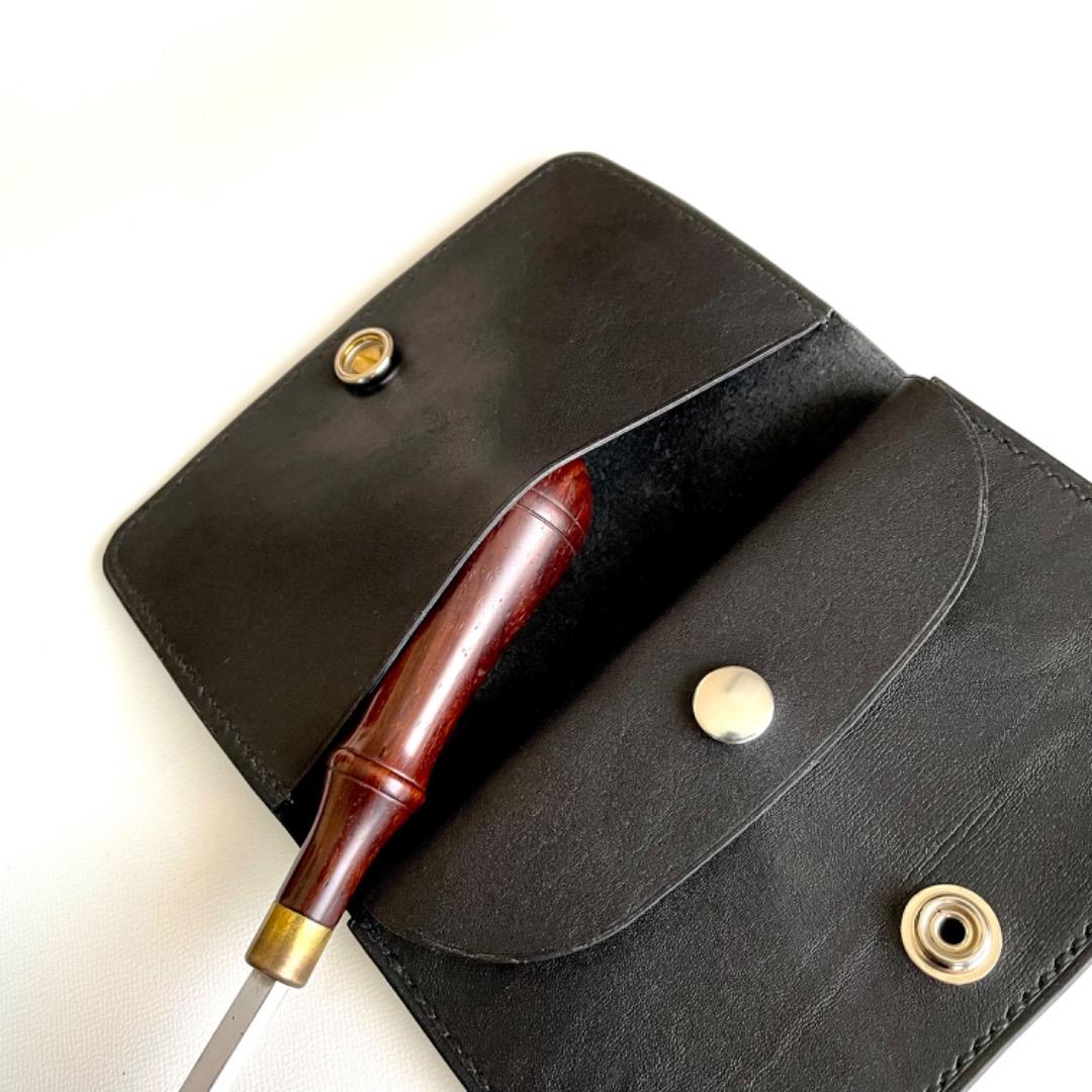 ミドルトラッカーウォレット　オールドコンチョ　UKデッドストックレザー