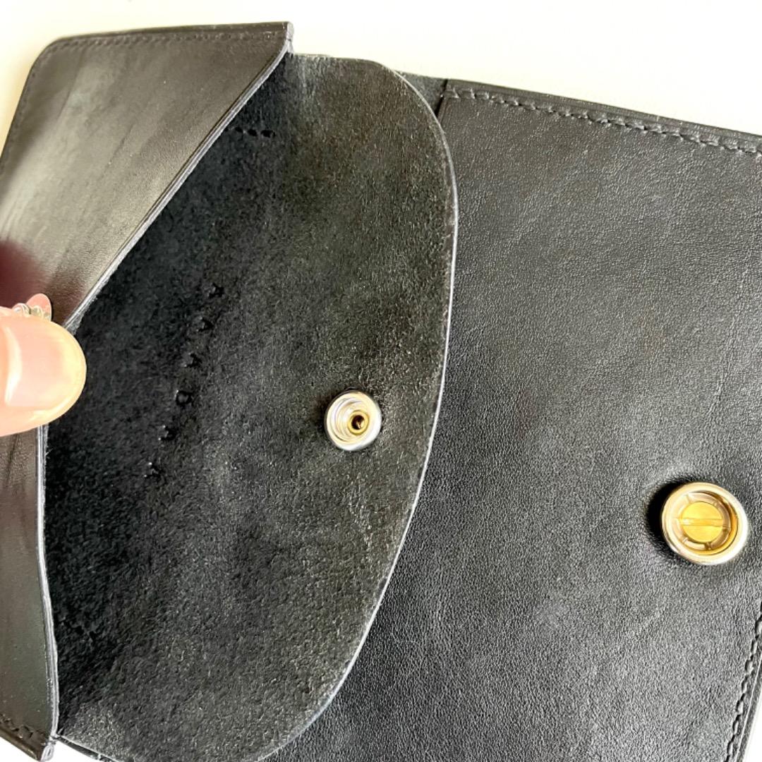 ミドルトラッカーウォレット　オールドコンチョ　UKデッドストックレザー