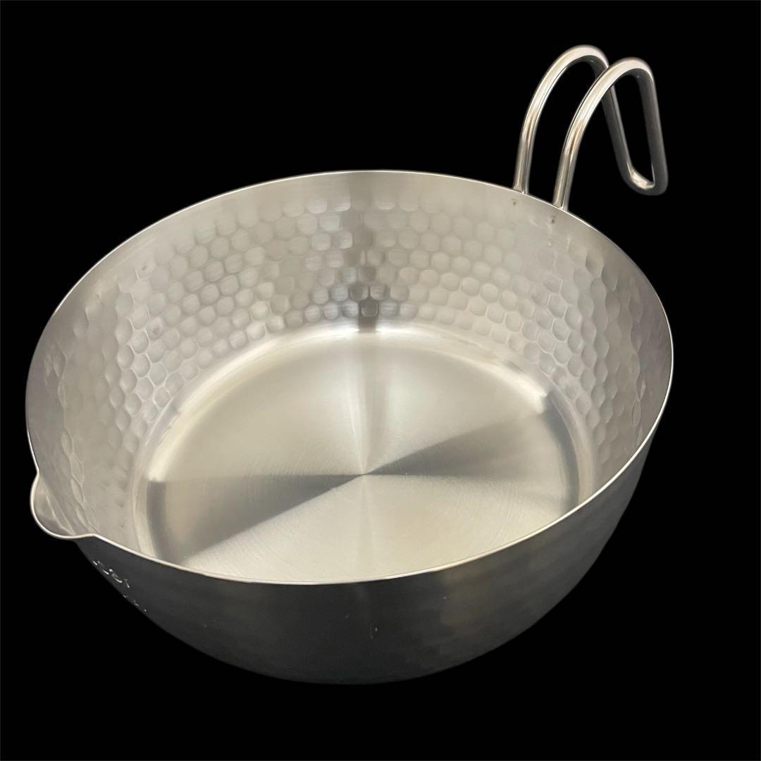 取っ手も便利な雪平鍋　マルチポットタイプ 20cm 透明の落とし蓋付