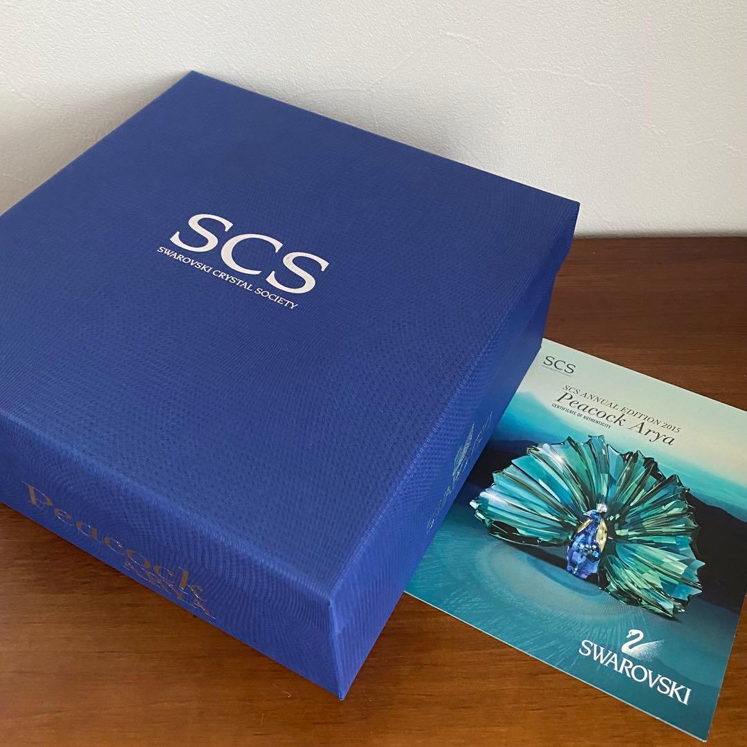 SWAROVSKI スワロフスキー クリスタル ピーコック 孔雀 2015年