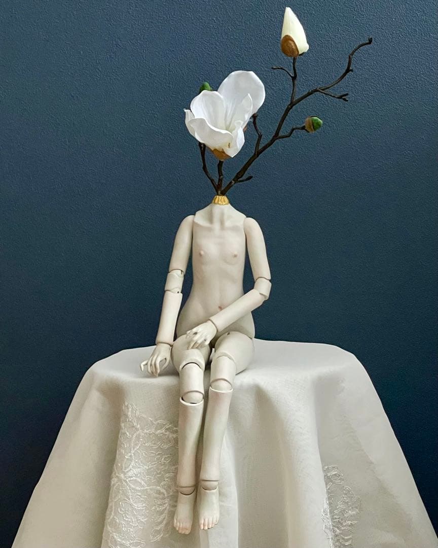 創作球体関節人形・木蓮の娘