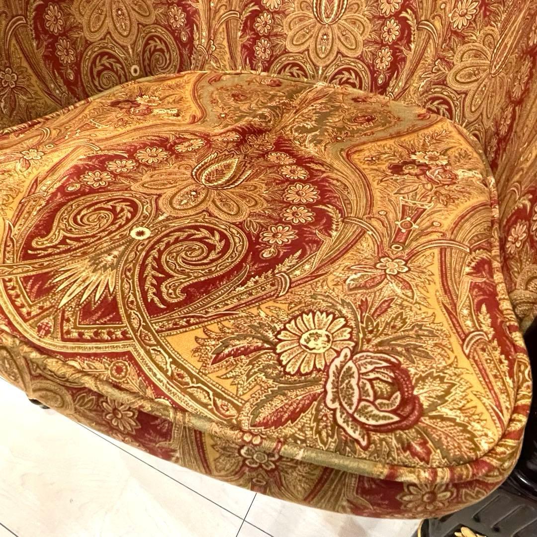 ヨーロピアン 木製 アームチェア アンティーク クラシック ルイ様式風 北欧　①