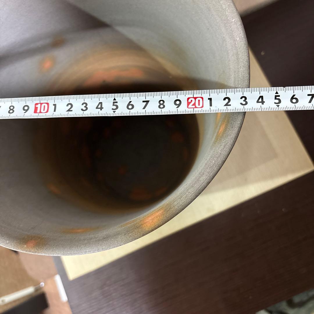 グラデーション陶器花瓶 約34.5cm
