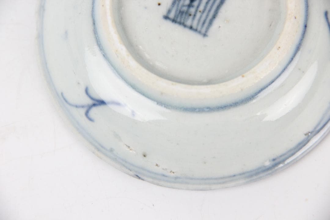 中国古美術 唐物 染付  清時代　小皿　茶碗　青花 EY11-13