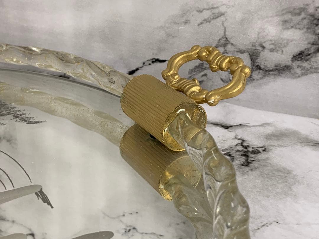 ベネチアンガラス　デキャンタ&グラス&ミラートレイセット