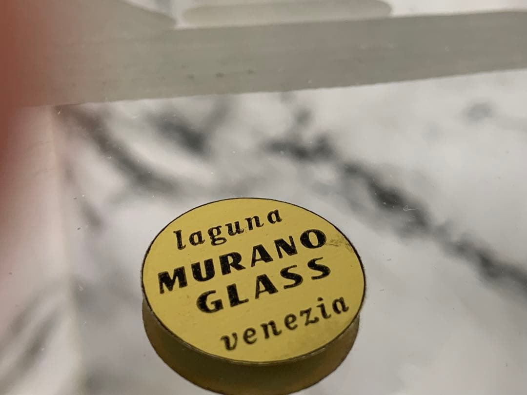 ベネチアンガラス　デキャンタ&グラス&ミラートレイセット