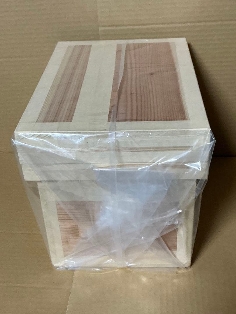 新品未使用　茶箱　５ｋｇ　収納　木製