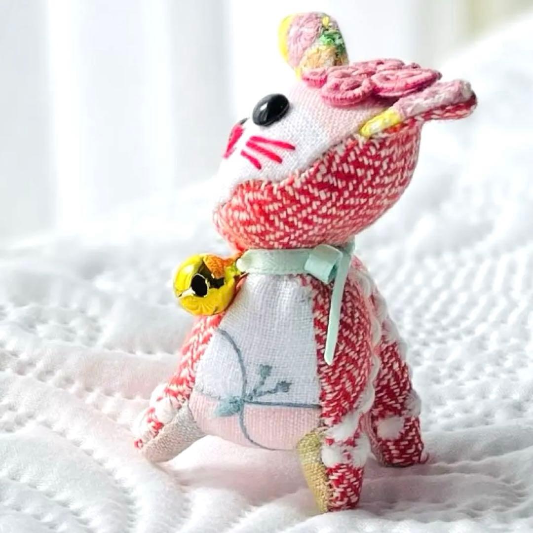 【本日最強開運日】ミナペルホネン生地使用｜小さな猫の守護者