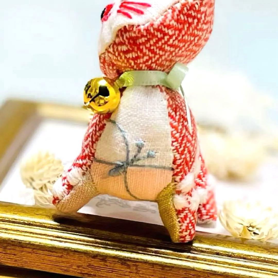 【本日最強開運日】ミナペルホネン生地使用｜小さな猫の守護者