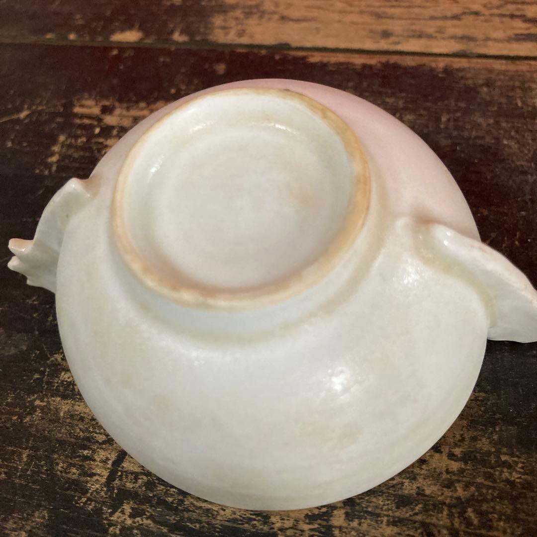 李朝　白磁　耳盃