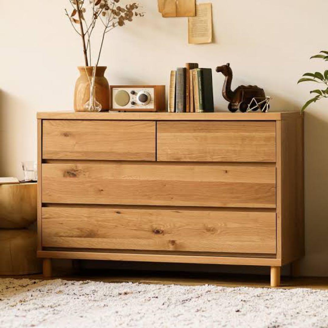 日本製 チェスト HAUTA ハウタ 幅110 キャビネット 収納 引出し収納