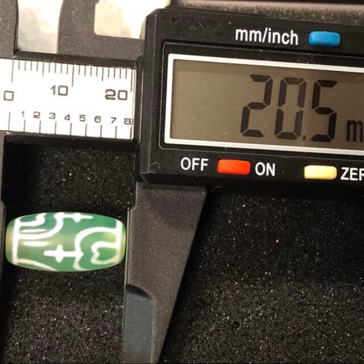 チベット天然緑玉髄蓮花宝瓶天珠♢希有♢