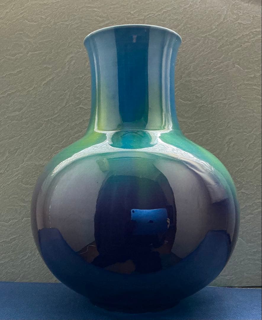 人間国宝 徳田八十吉 德田正彦 花生 花器