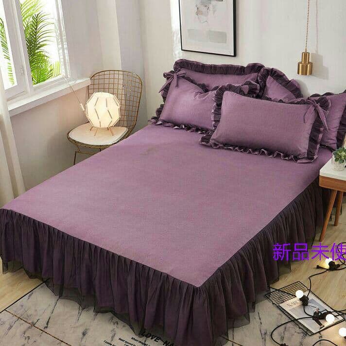 可愛すぎレースシングル布団カバー4点寝具セット四季用枕カバー付きP$