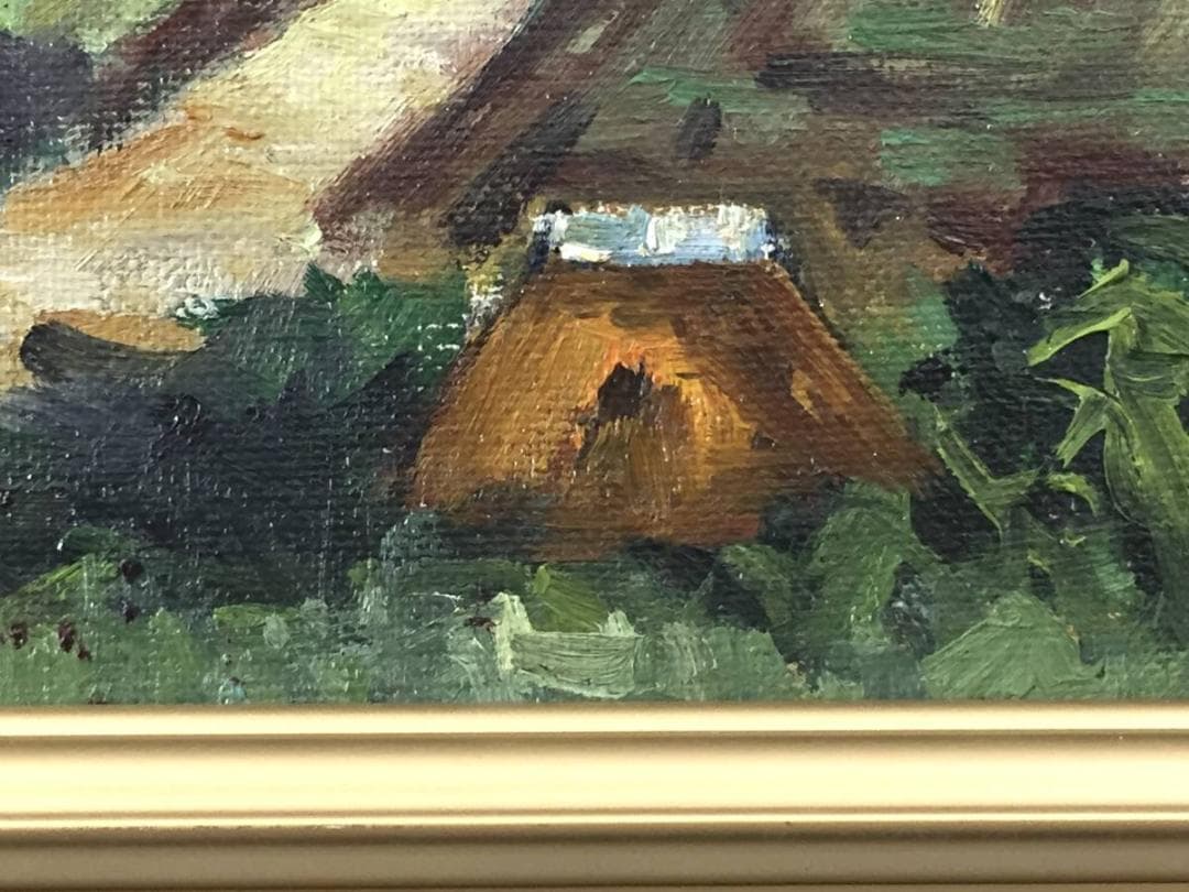 傑作 酒井良太郎 F4号 『外房風景』油彩 油絵 絵画 千葉県 房総半島 風景画