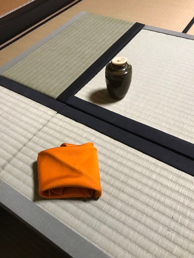 楽々茶棚　(立礼)収納ボックス点前座と炉壇嵌め込み畳と建水台の3点セット