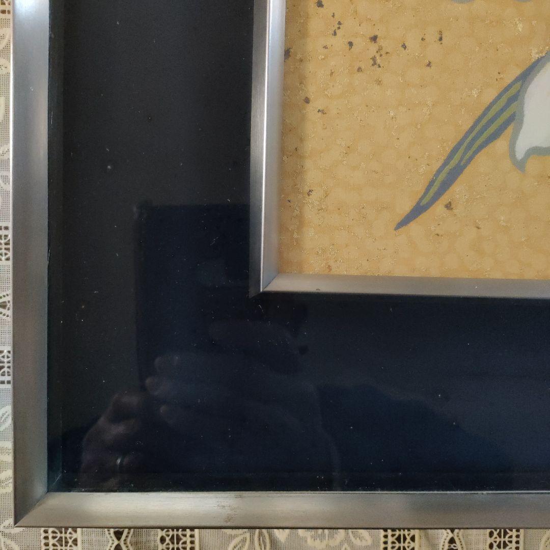 皆川月華(元日本現代染織造形協会会長)　染彩 F6号『清香』直筆サイン＆共シール