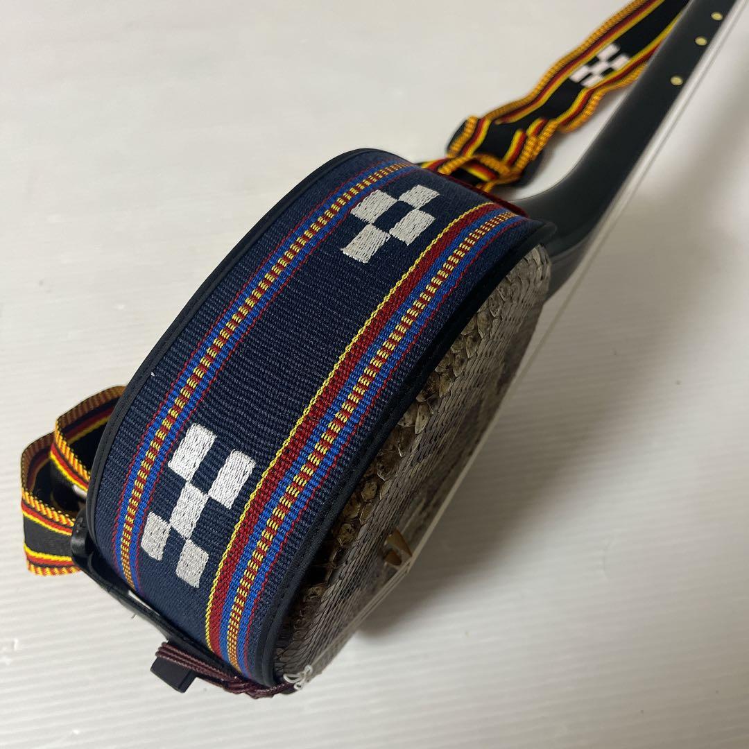 沖縄三線 本蛇皮 蛇皮張り ハードケース付 初心者セット 民謡 琉球