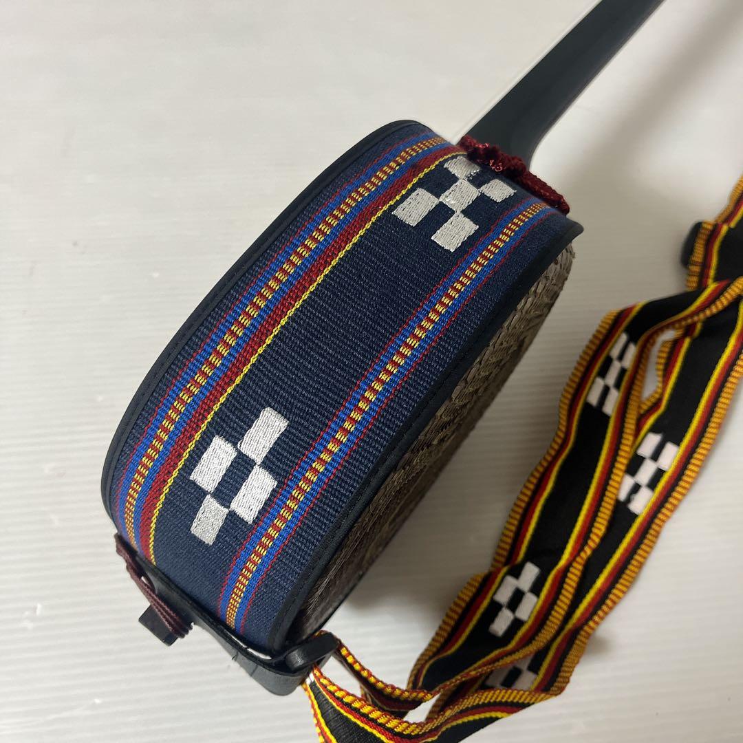 沖縄三線 本蛇皮 蛇皮張り ハードケース付 初心者セット 民謡 琉球