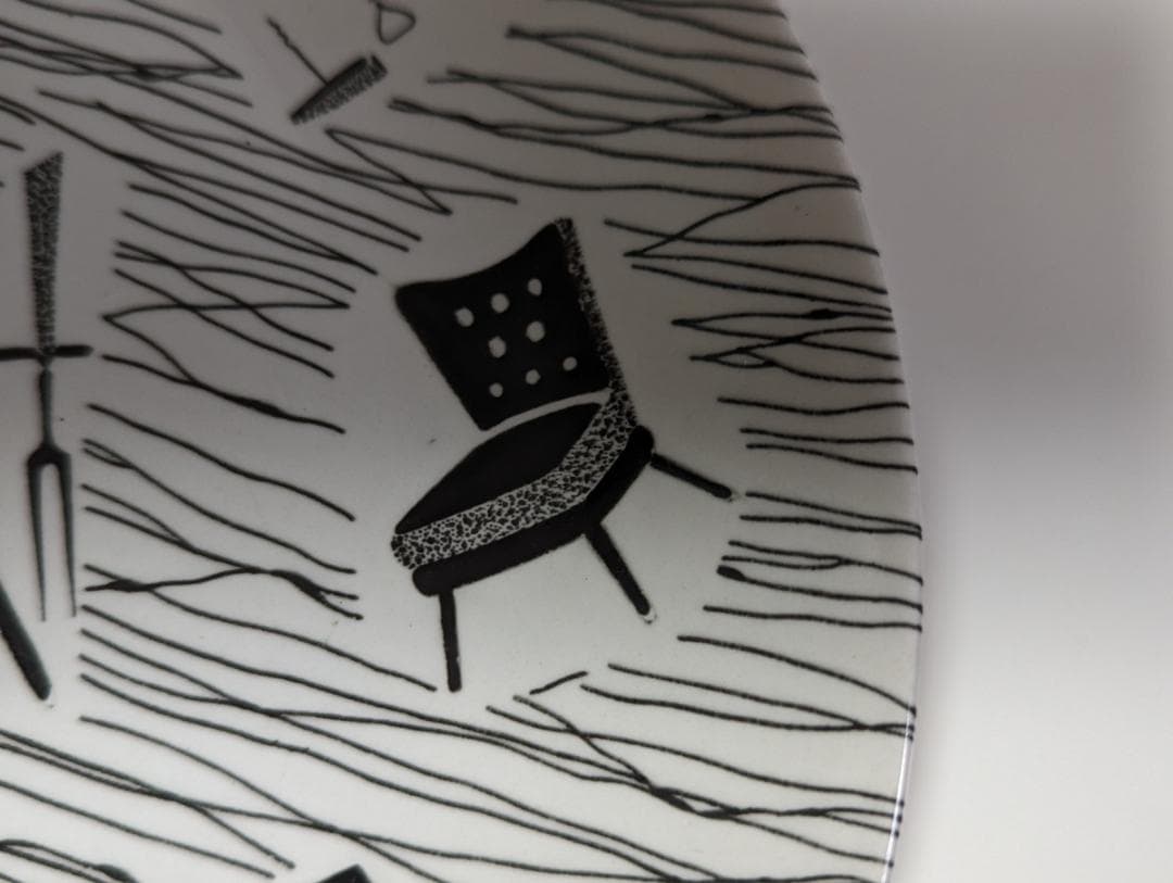 UK モダン ミッドセンチュリー ヴィンテージ プレー 大皿 レトロ