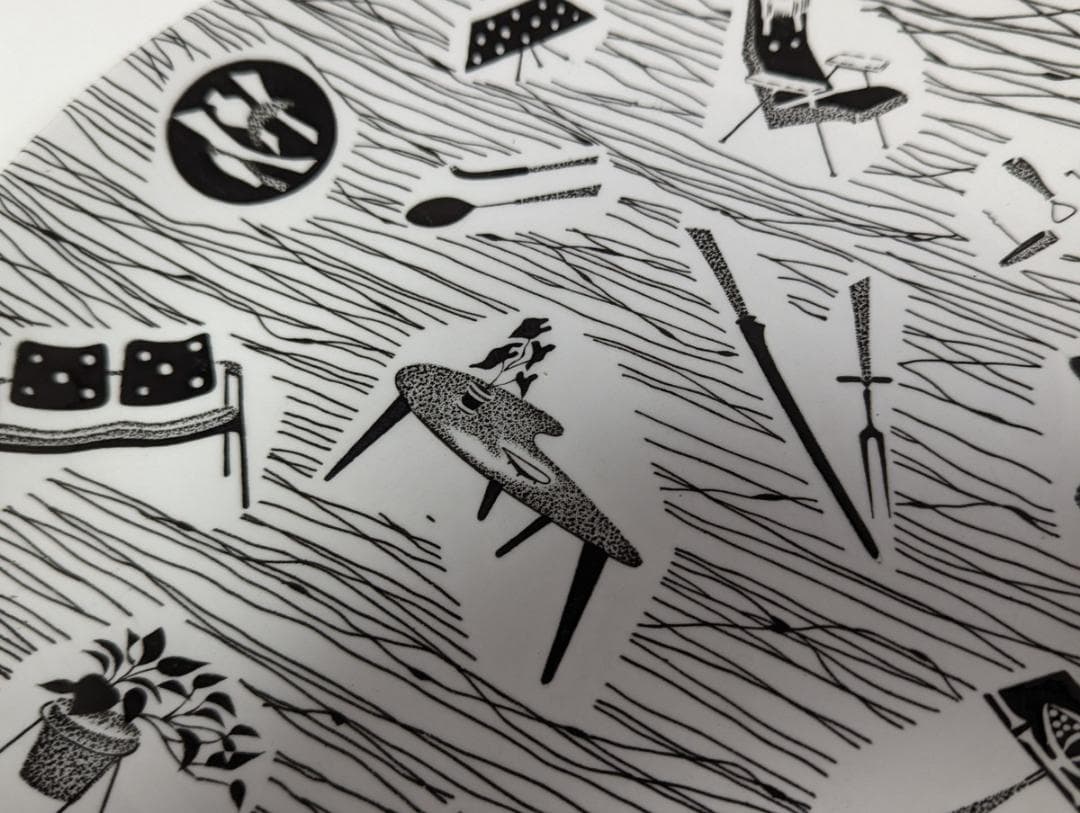 UK モダン ミッドセンチュリー ヴィンテージ プレー 大皿 レトロ